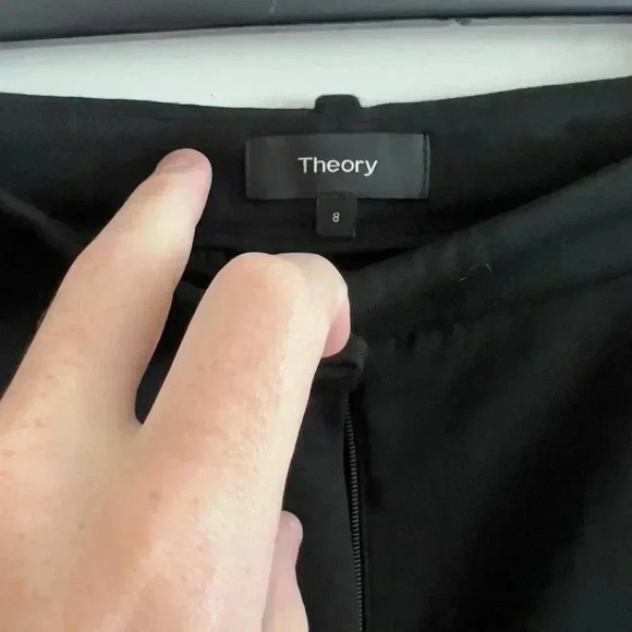 119 NWT Theory Treeca Full Length Pant in Double Knit Jersey Size 8 - Picture 3 of 6